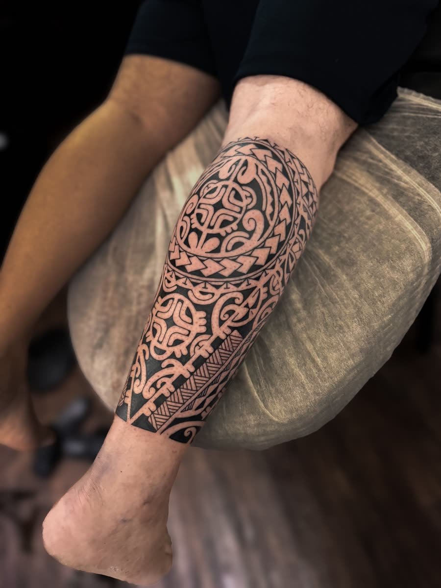 Tatuagem polinésia: tartaruga